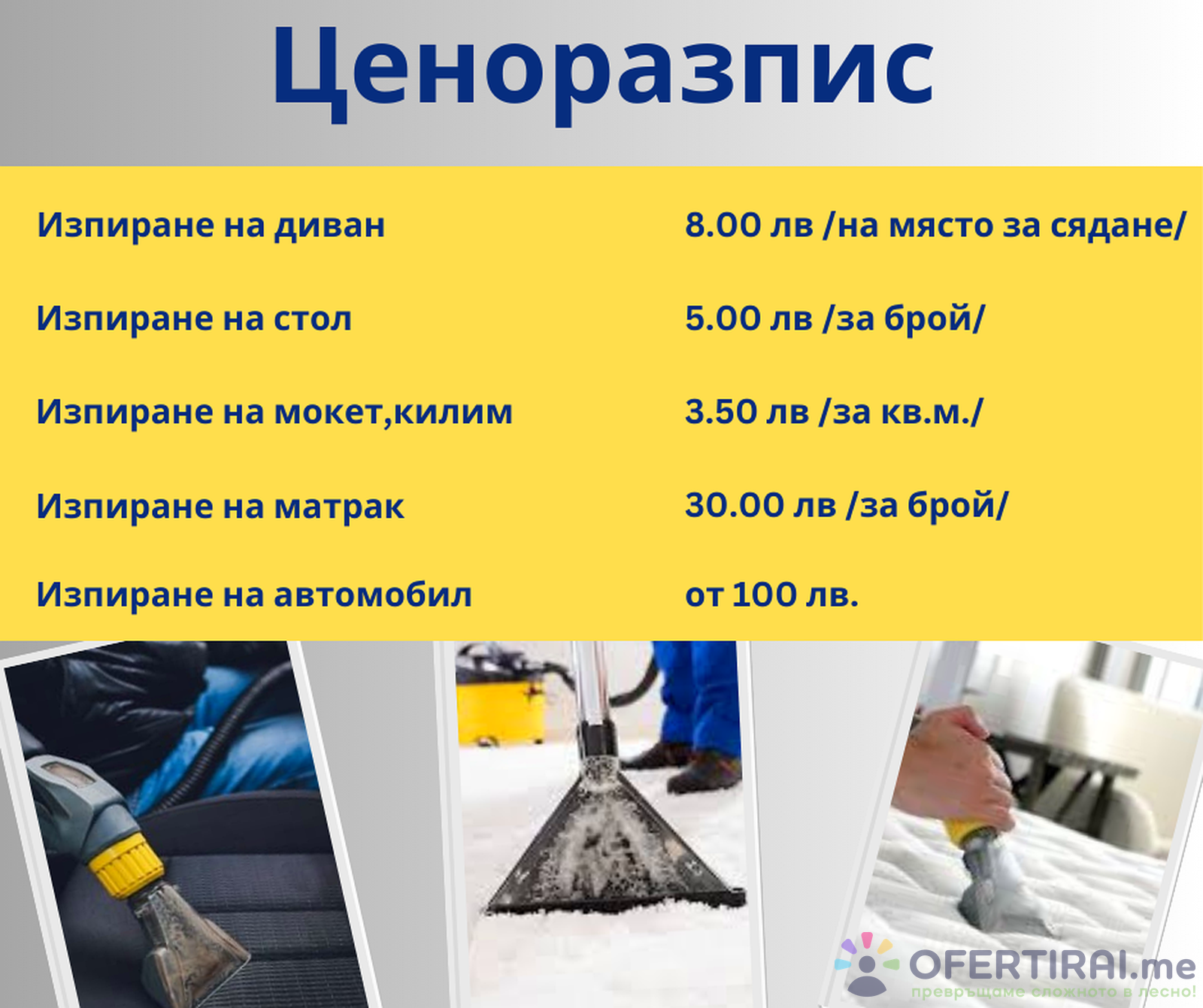 Професионално изпиране и почистване