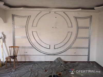 гипсокартон шпакловка боядисване травентино изолация зидария  - Image 7